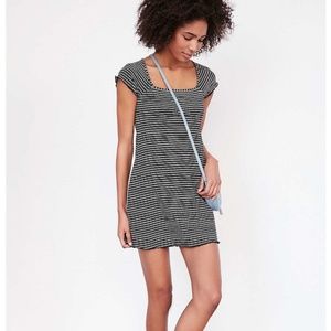 UO BDG Gretel Striped Square Neck Mini Dress XS